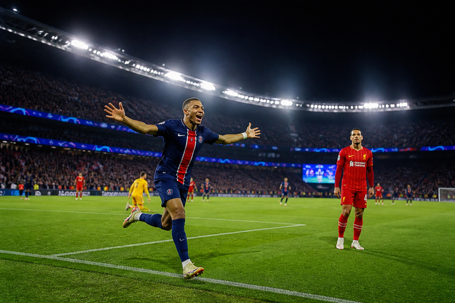 Joie du but psg vs liverpool