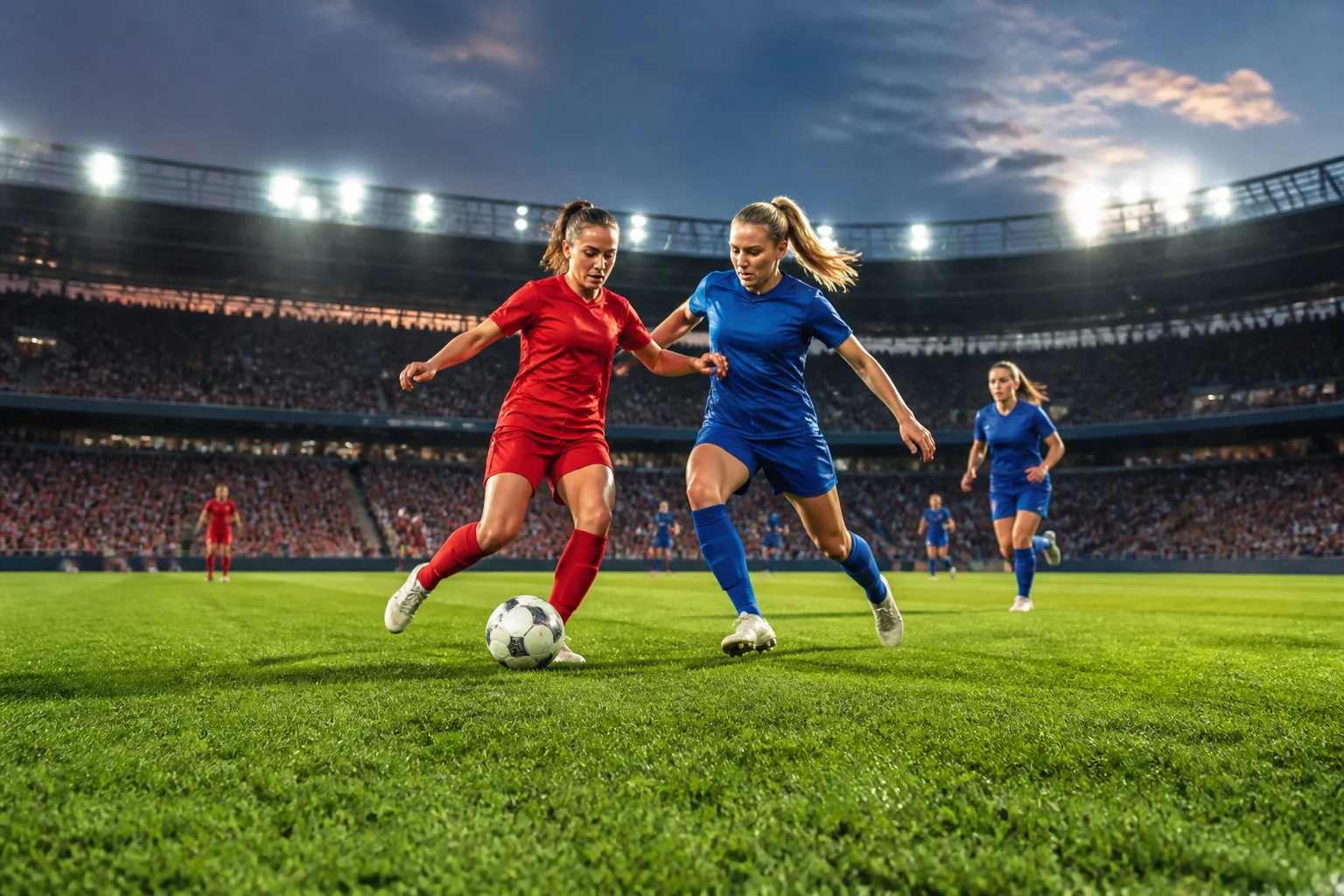 Football feminin duel intense sur le terrain