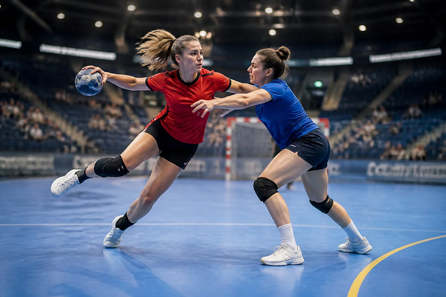 Athletes de handball en action