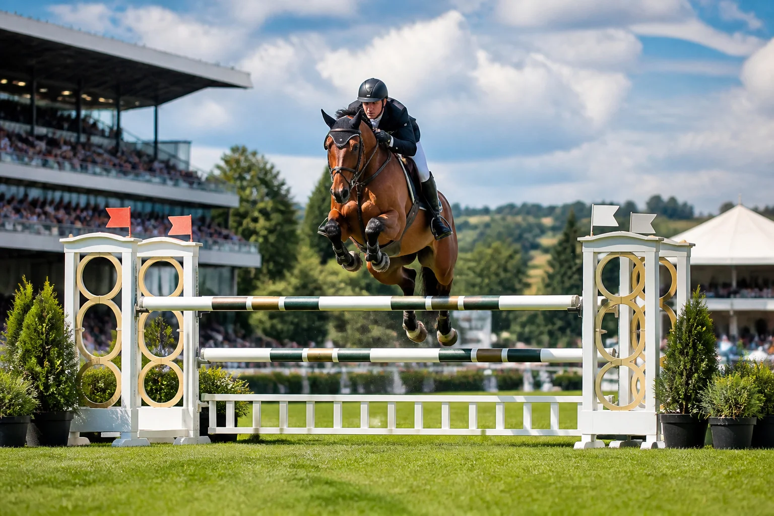Equitation lelegance et la puissance en action