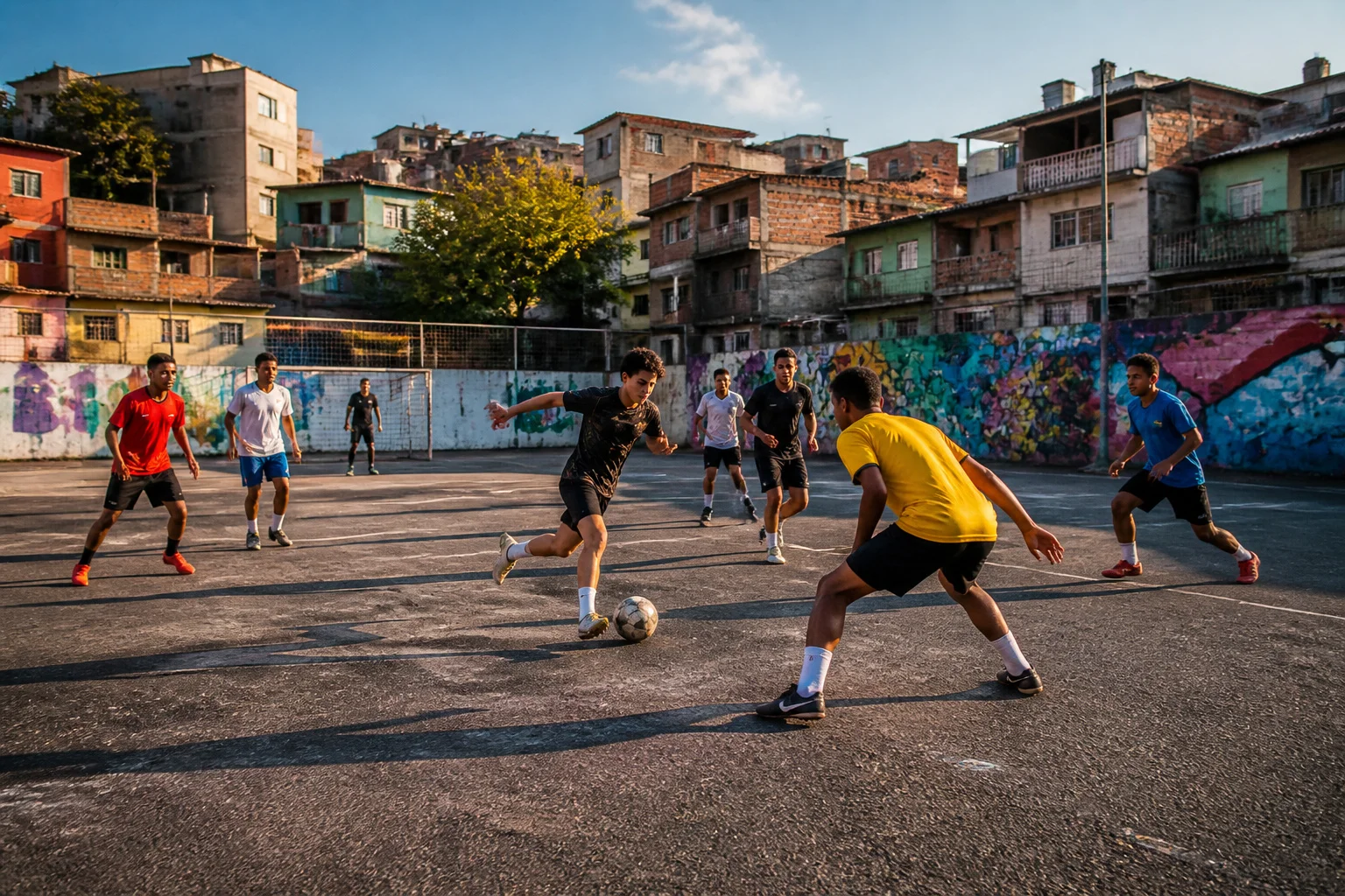 Match de foot urbain