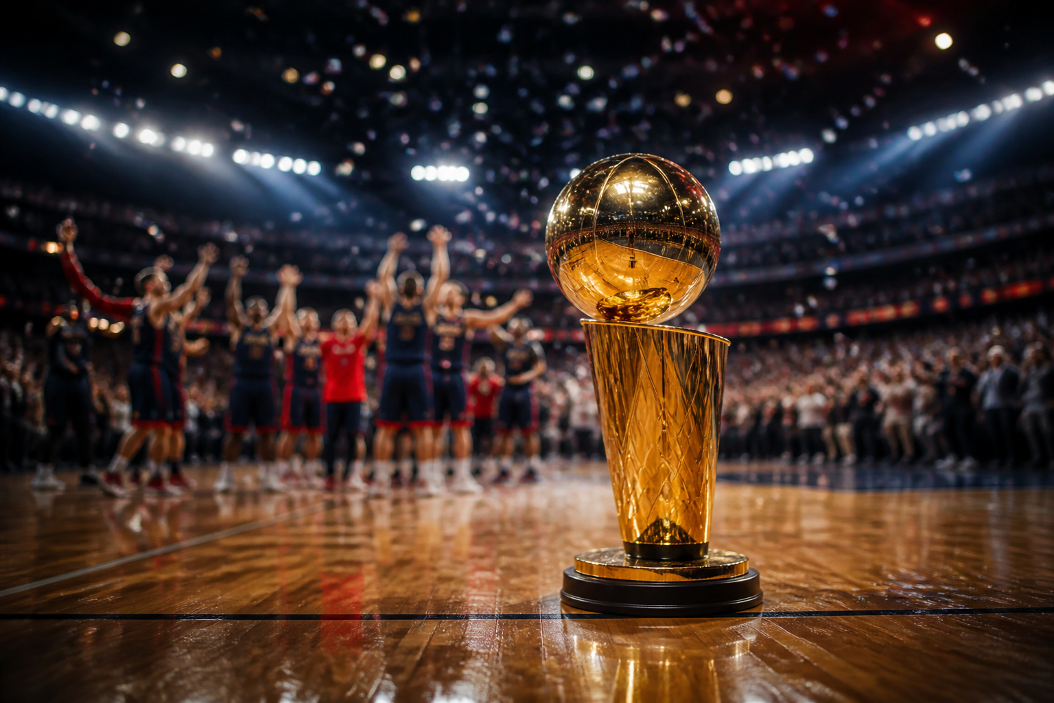 Le trophee de champion supreme du basketball